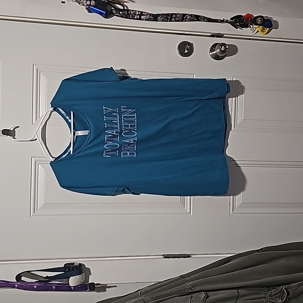 Blue and white Vivi lane bryant sleep top